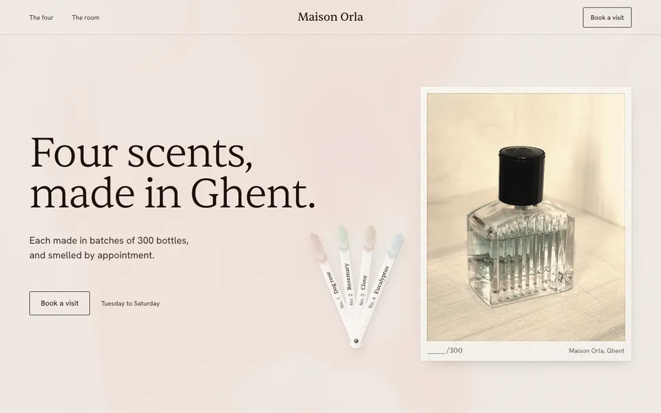 A desktop page in the Atelier theme