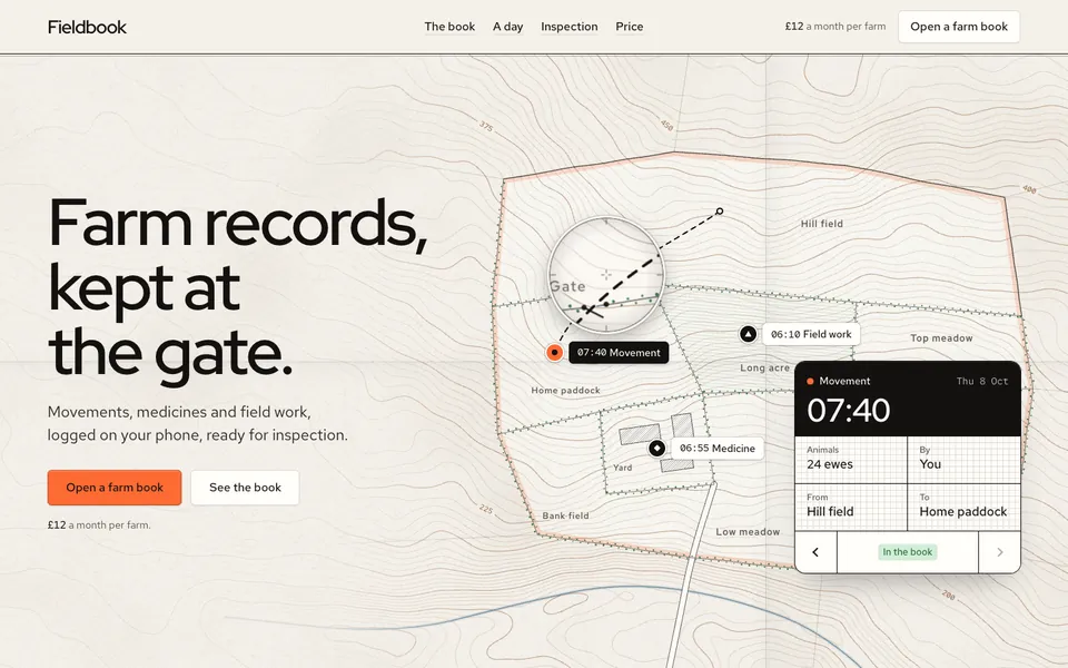A desktop page in the Furrow theme